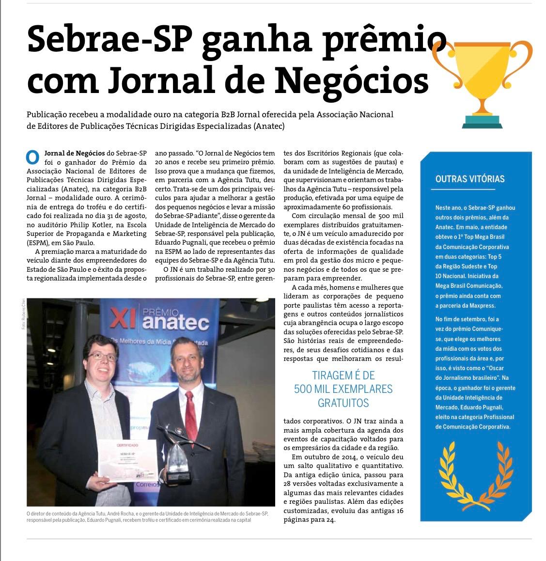 Jornal de Negócios – Sebrae – EN